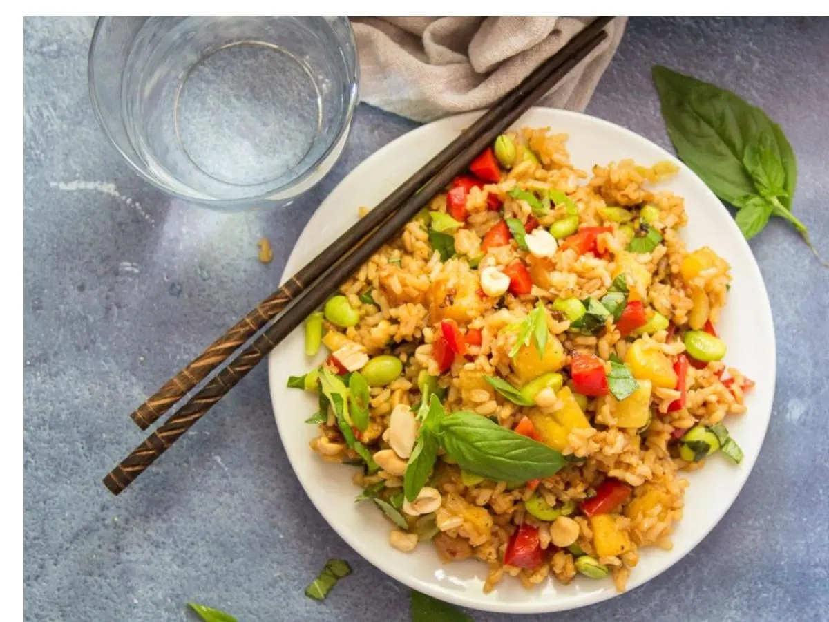 Pineapple Fried Rice with Mixed Vegetables Pineapple Fried Rice with Mixed Vegetables