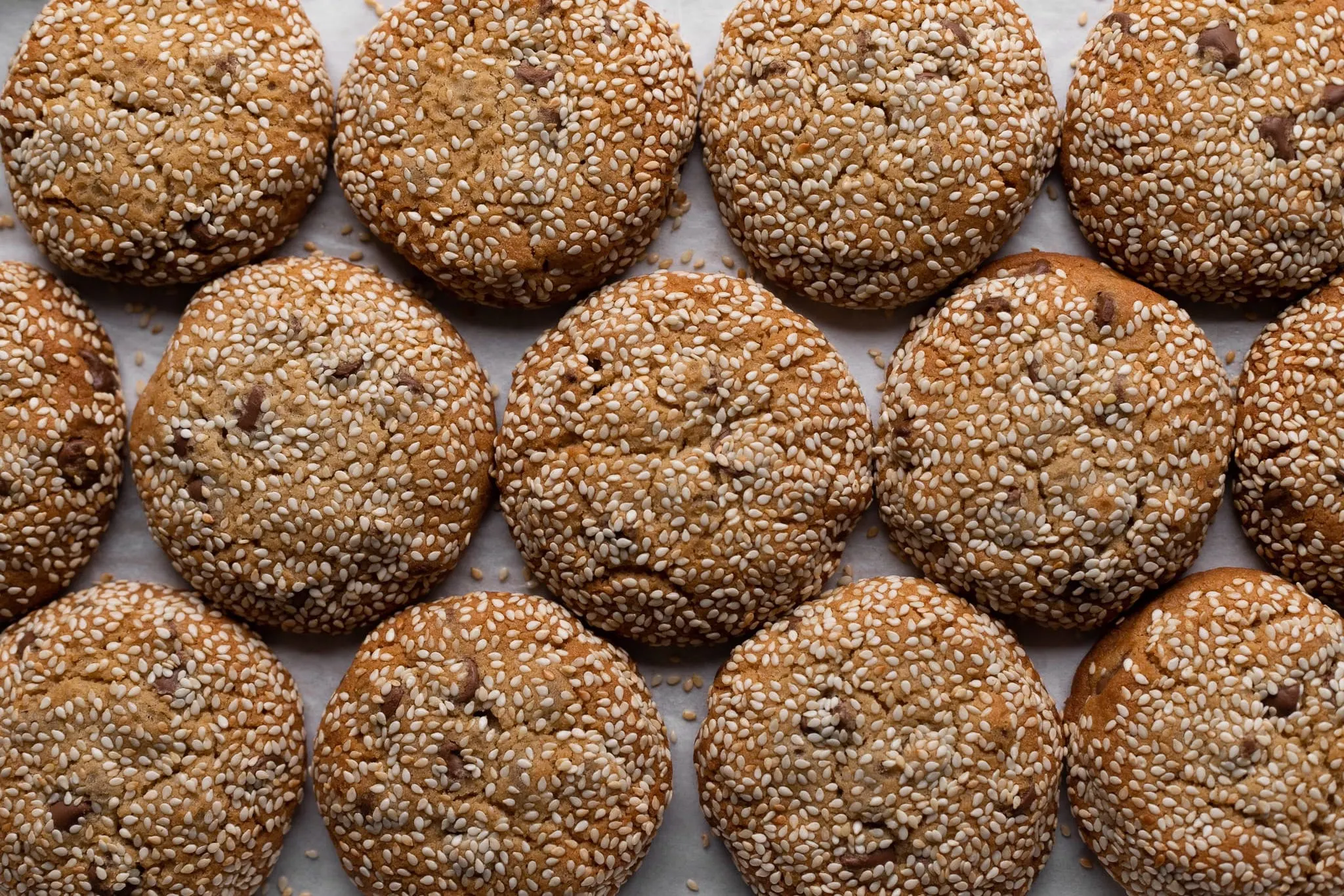 Chocolate Chip Sesame Cookies Chocolate Chip Sesame Cookies