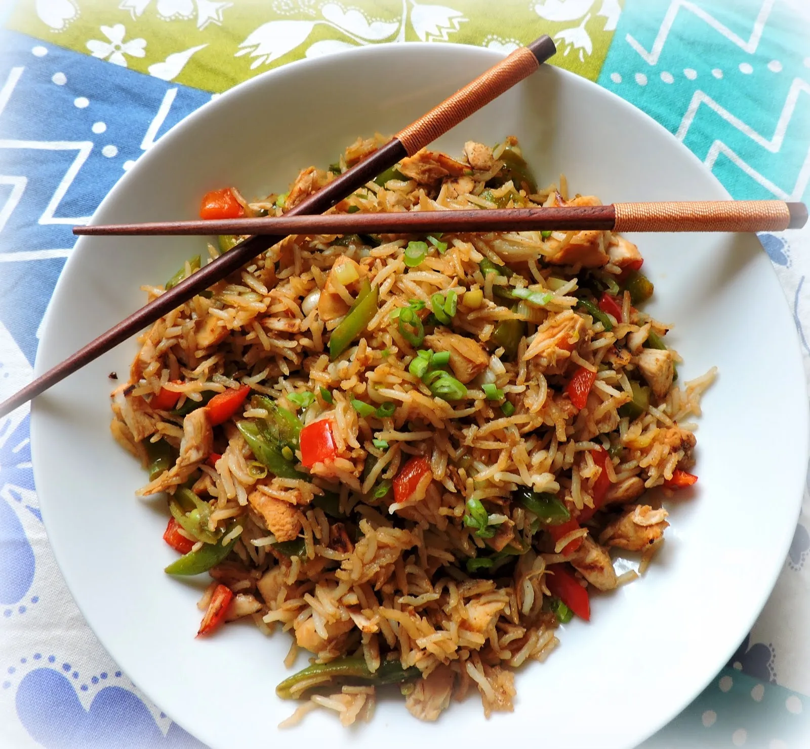 Sriracha Fried Rice with Chicken Sriracha Fried Rice with Chicken