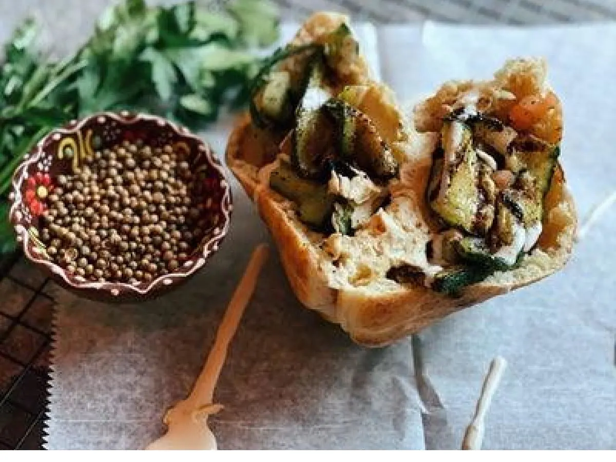 Griled Eggplant & Zucchini Sandwich Griled Eggplant & Zucchini Sandwich