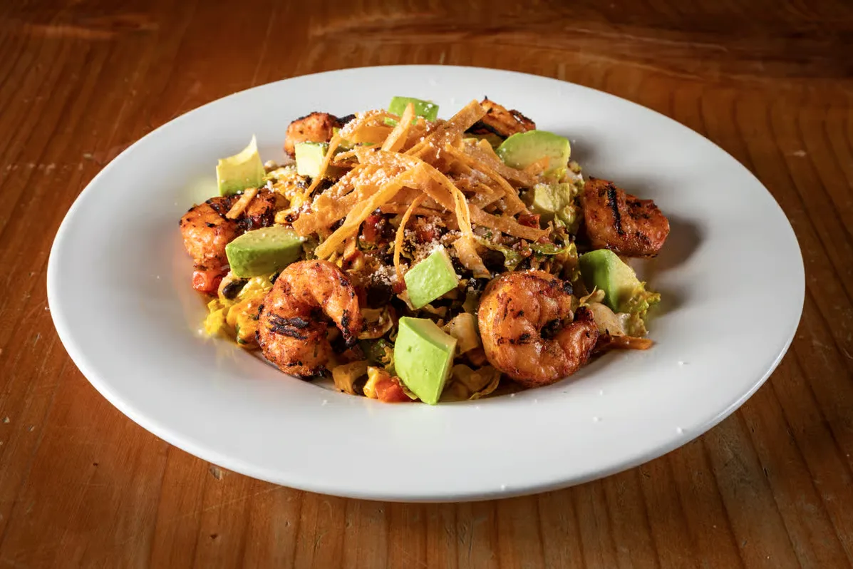 Southwest Entree Salad with Grilled Shrimp (Chili Lime Vinaigrette) Southwest Entree Salad with Grilled Shrimp (Chili Lime Vinaigrette)