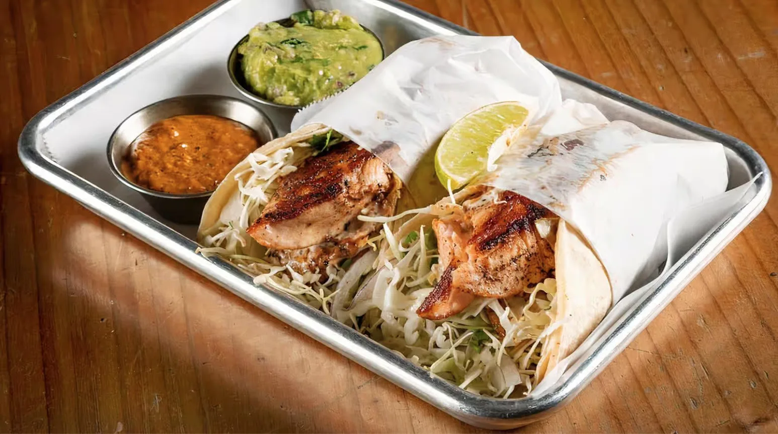 Grilled Salmon Taco Solo Grilled Salmon Taco Solo