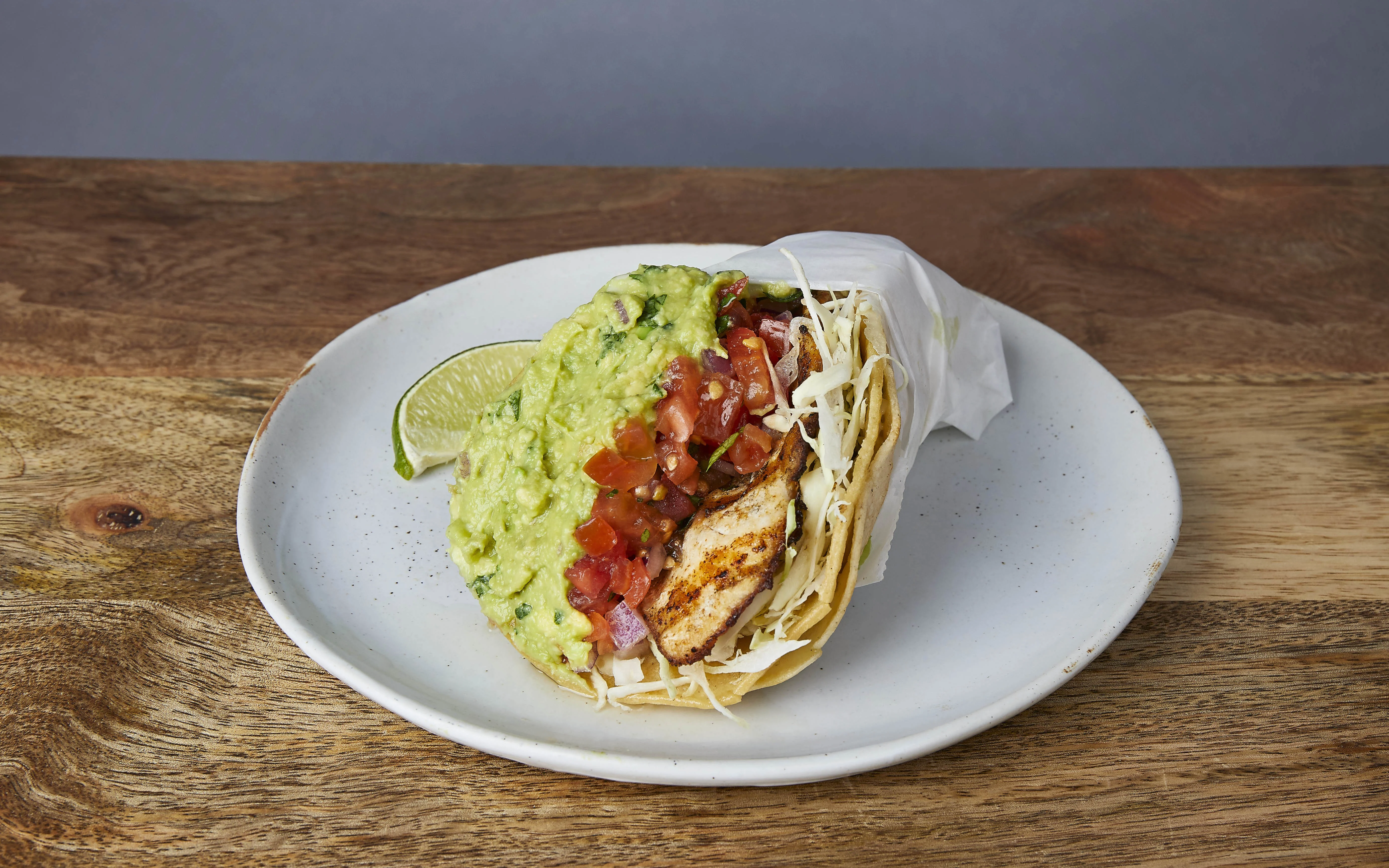 Grilled Fish Crispy Taco with Chips & Pico Box