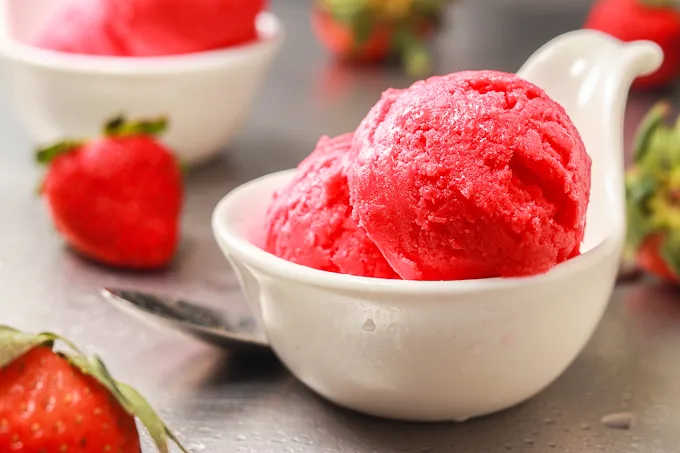 Wild Strawberry Sorbet