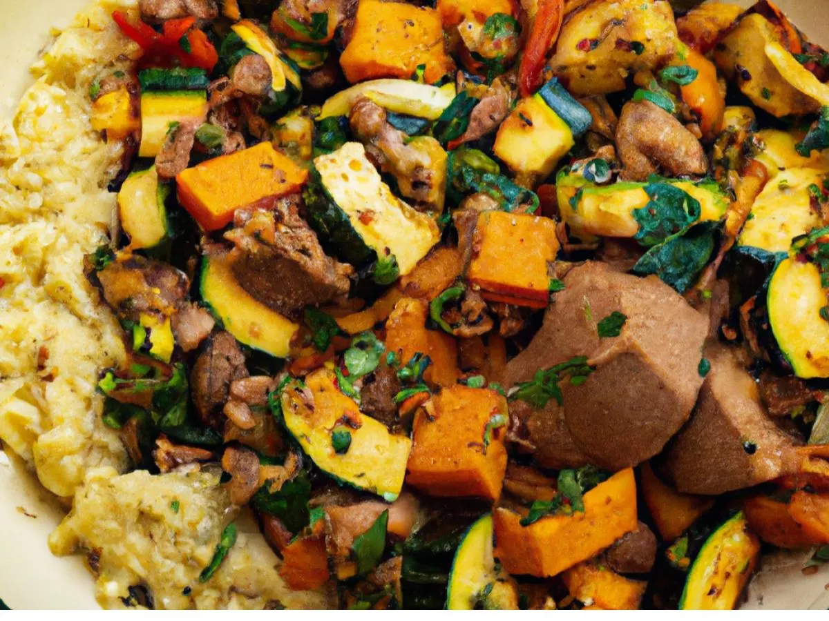 Impossible Meat Kefta Stew with Couscous and Roasted Squash and Zucchini Impossible Meat Kefta Stew with Couscous and Roasted Squash and Zucchini