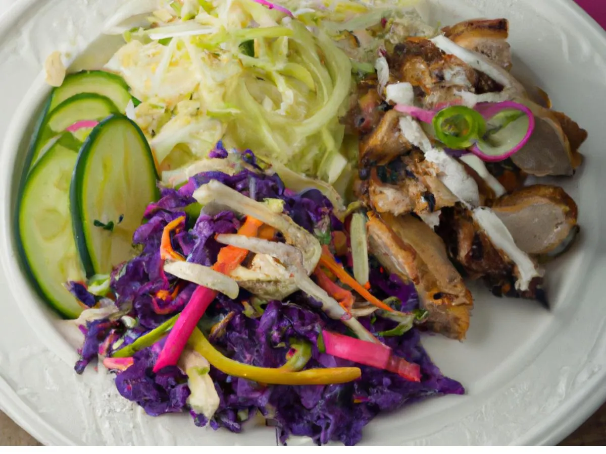 Light Carb Slow Cooked Pork With Cabbage Slaw