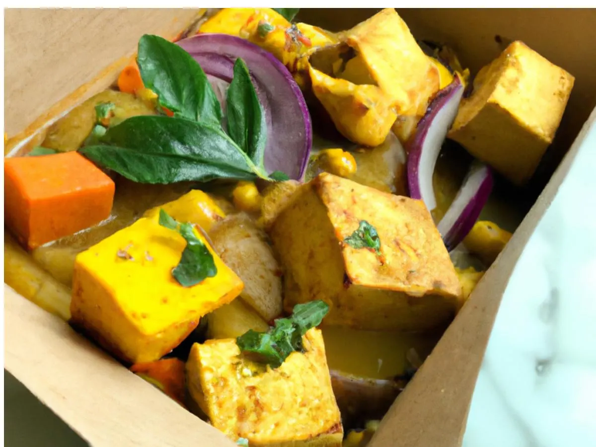Curry Tofu with Curry Squash and Root Veg Medley Curry Tofu with Curry Squash and Root Veg Medley