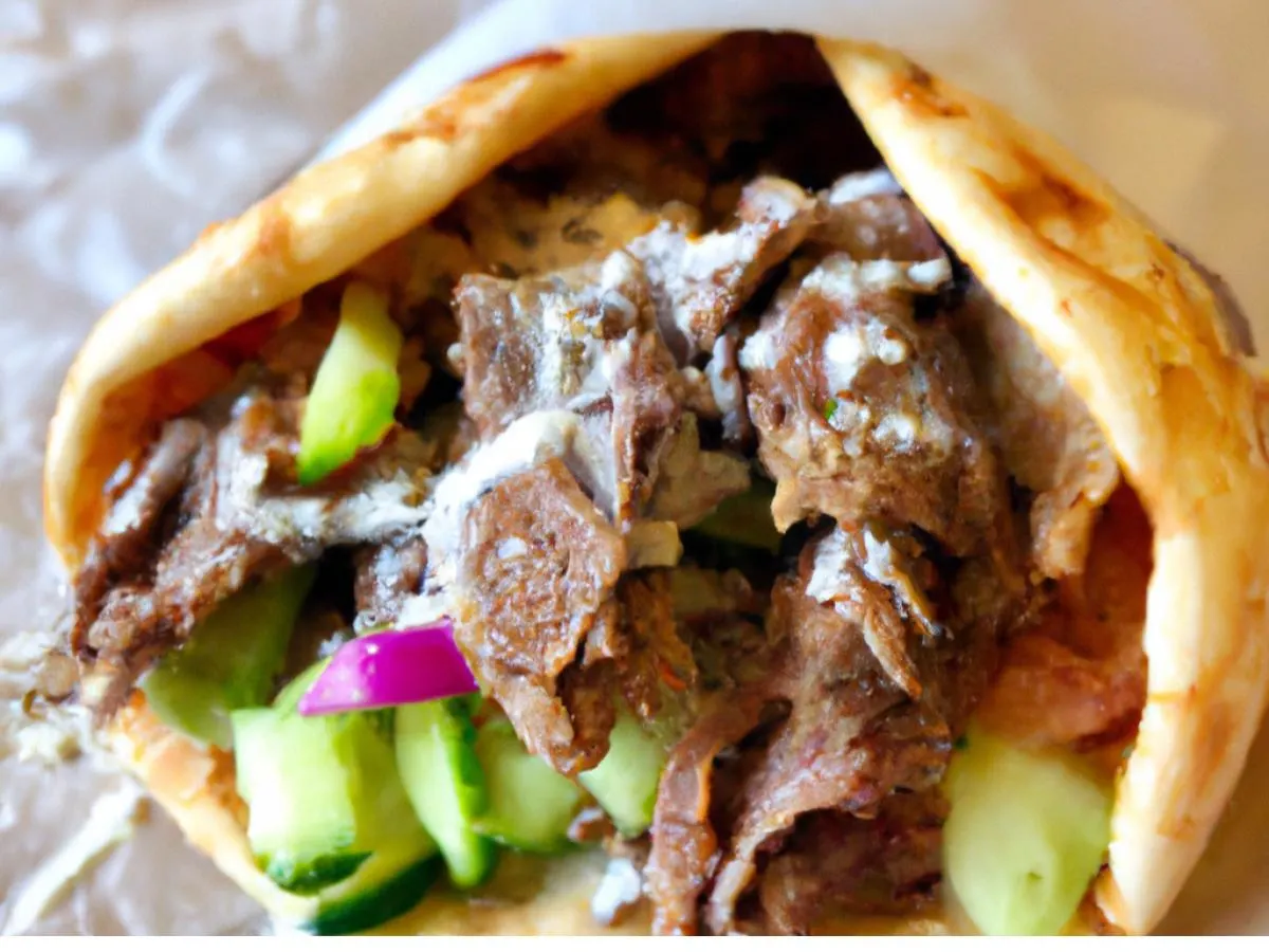 Lamb & Beef Gyro Wrap Lamb & Beef Gyro Wrap