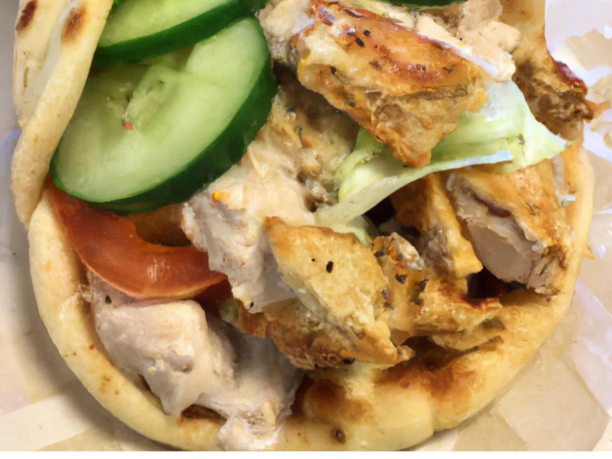 Chicken Gyro Wrap Chicken Gyro Wrap