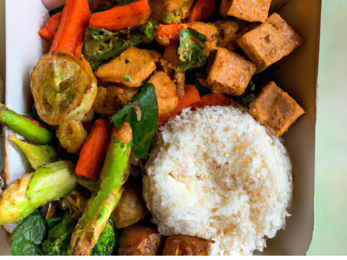 Tofu Adobo |White Rice |Tamarind Vegetable Stir Fry Tofu Adobo |White Rice |Tamarind Vegetable Stir Fry
