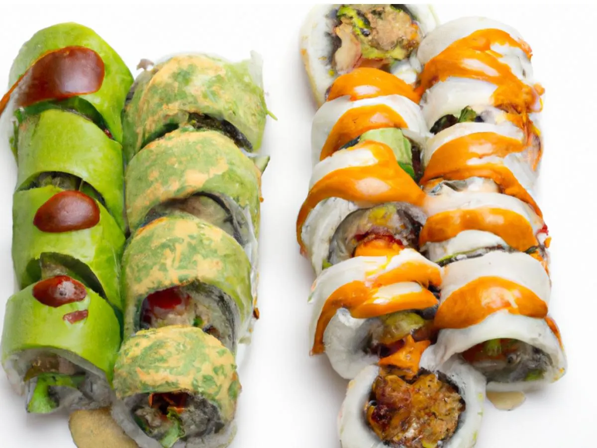 Hot Night Roll, California Roll, Chicken Teriyaki Roll Hot Night Roll, California Roll, Chicken Teriyaki Roll