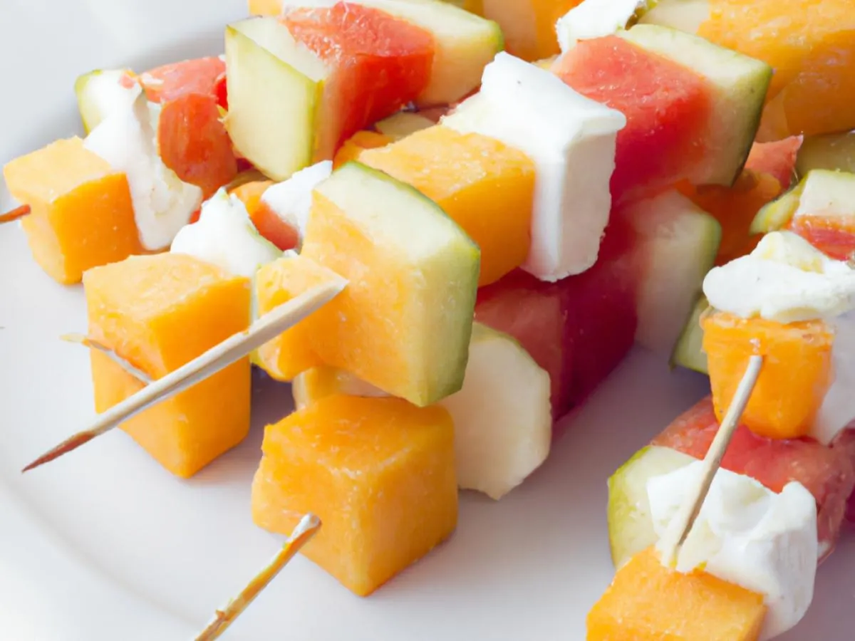 Melon-Feta Skewers Melon-Feta Skewers