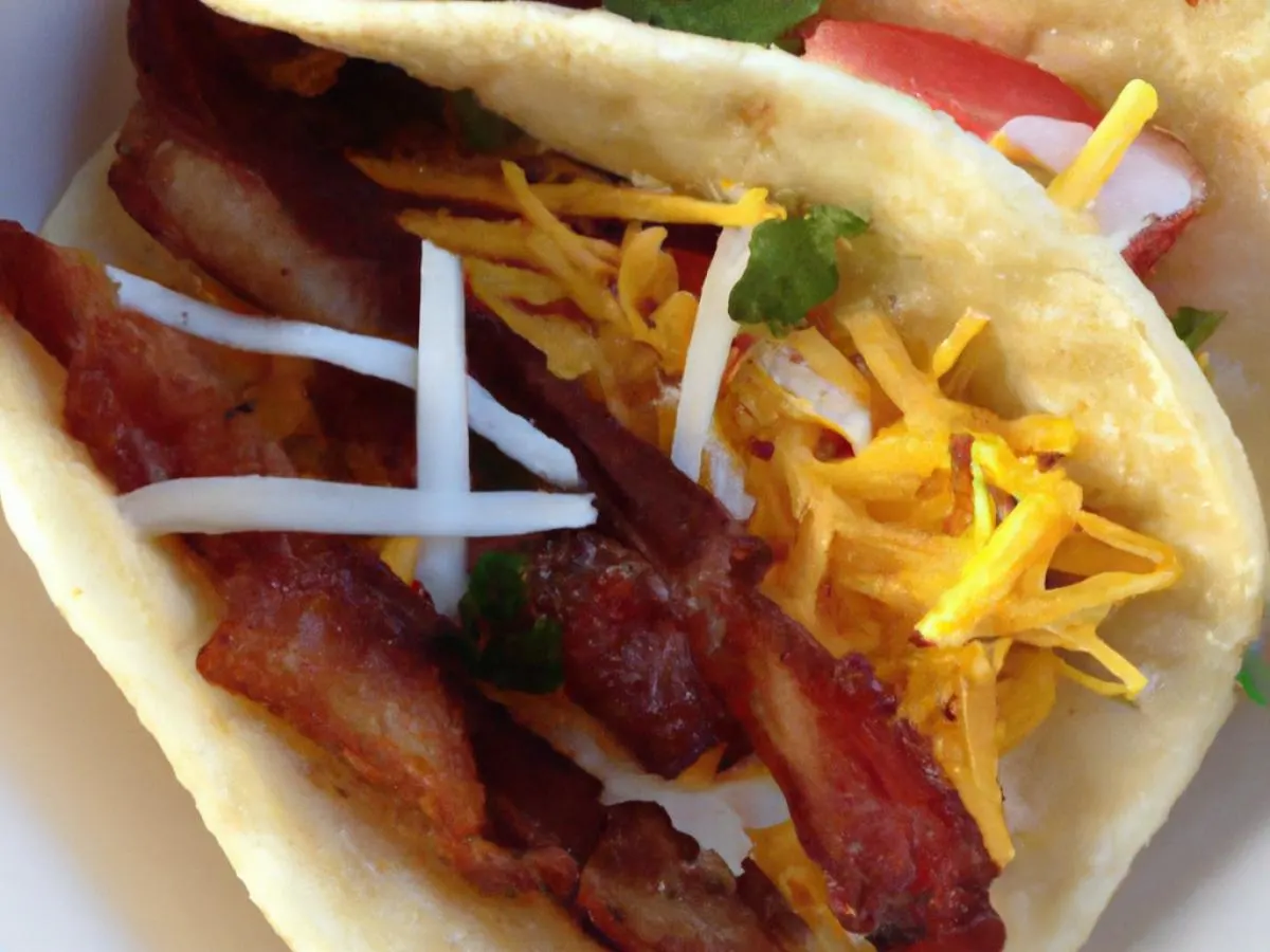 Bacon Lovers Taco on Flour Tortillas Bacon Lovers Taco on Flour Tortillas
