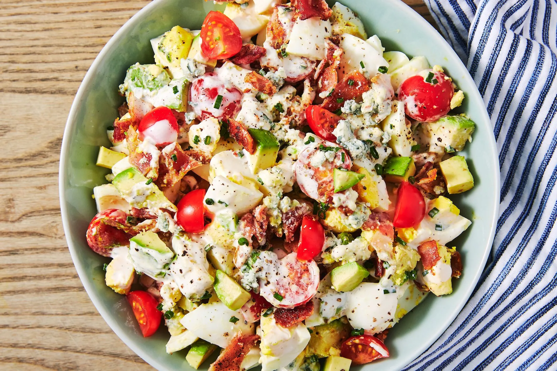 Grilled Chicken Cobb Entree Salad with Balsamic Vinaigrette