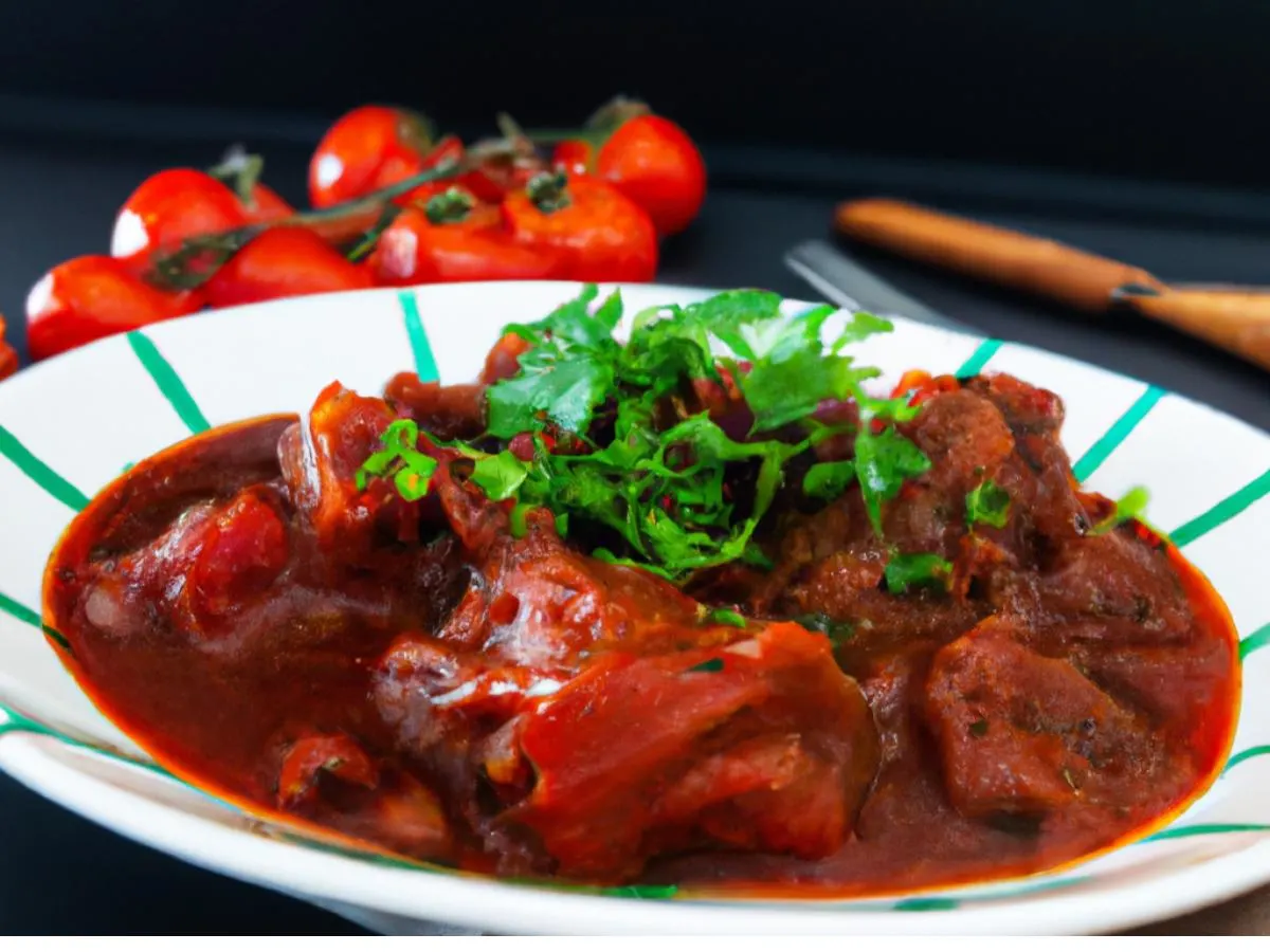 Braised Brisket with Tomato and Red Wine Sauce