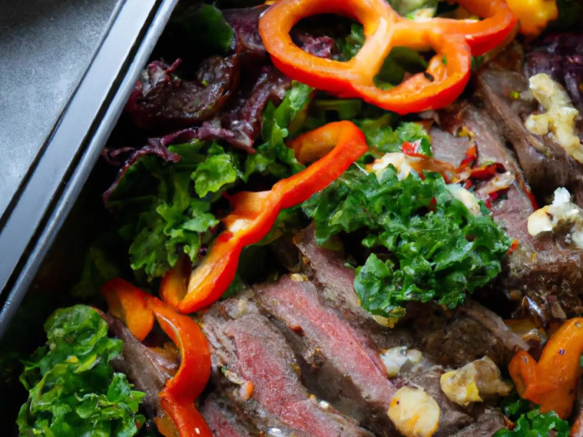 Light Carb Braised Beef With Kale Salad