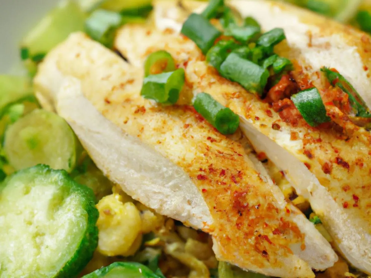 Tumeric Chicken Quinoa and Cabbage Salad