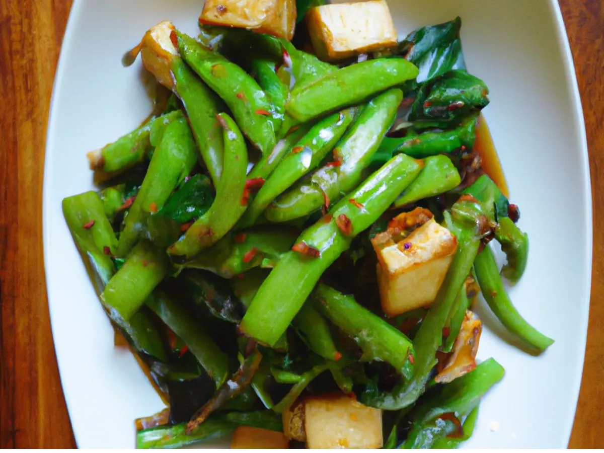 Five Spice Long Beans w/ Bean Curd Five Spice Long Beans w/ Bean Curd