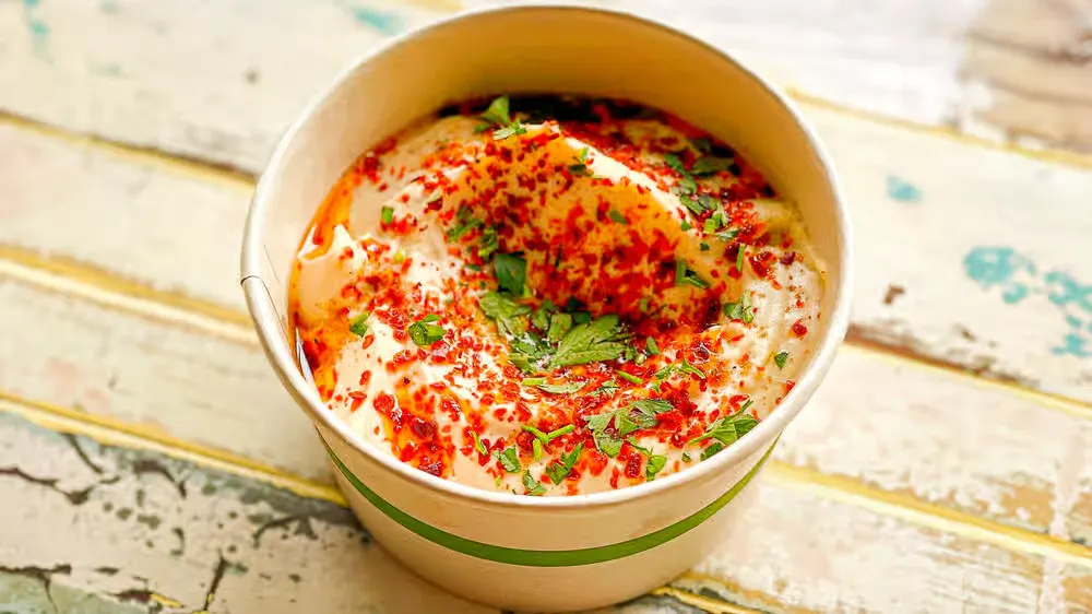 Individually Packaged Side: Hummus with Warm Pita