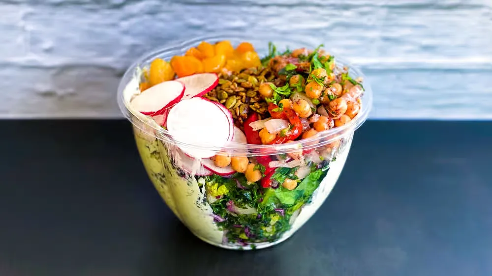 Vegetarian Herb Passion Salad with Organic Egg