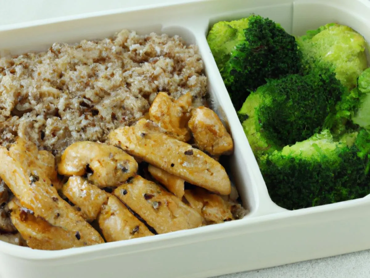 Garlic Chicken Bulgogi Boxed Lunch with Brown Rice Garlic Chicken Bulgogi Boxed Lunch with Brown Rice