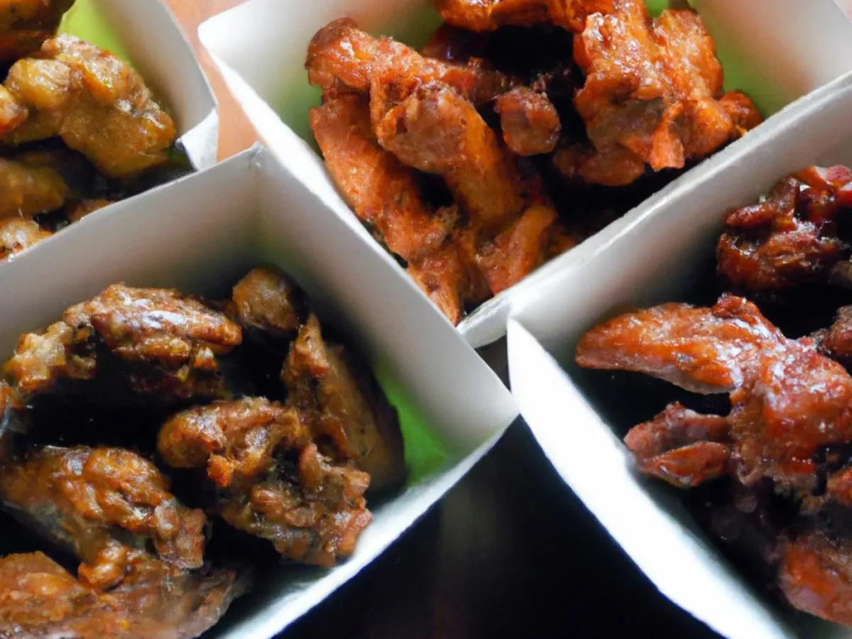 Chicken Satay, Sriracha Chicken Wings, Beef Satay With Sweet And Sour Sauce Chicken Satay, Sriracha Chicken Wings, Beef Satay With Sweet And Sour Sauce