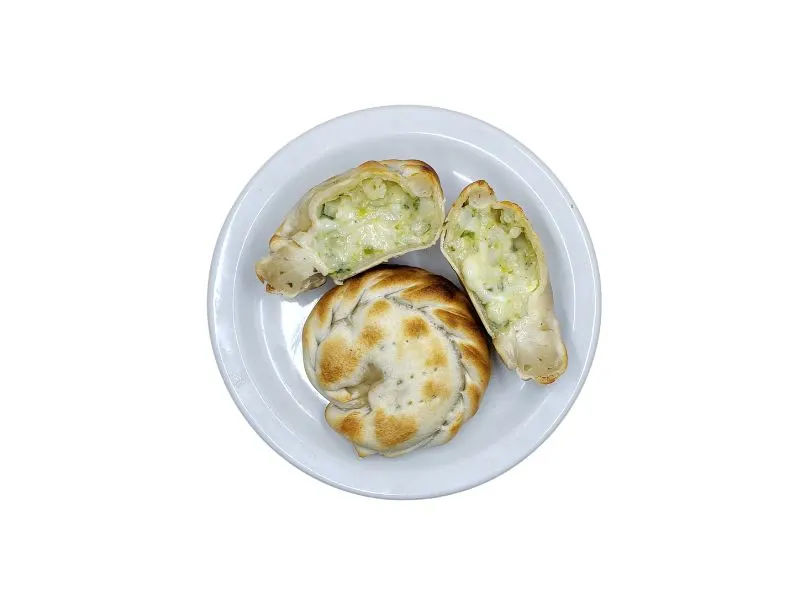 Two Cheese Empanadas with Ensalada Verde Two Cheese Empanadas with Ensalada Verde