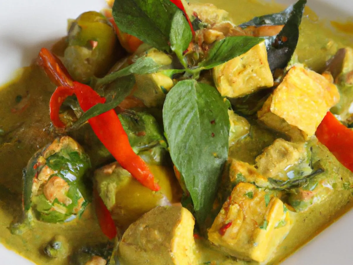 Tofu Keow Wan Curry Tofu Keow Wan Curry