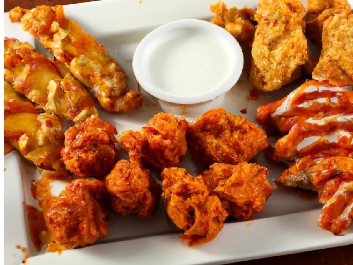 Halal Chicken Tenders, Halal Honey Chicken Wings, Halal Beef Meatballs, Ranch
