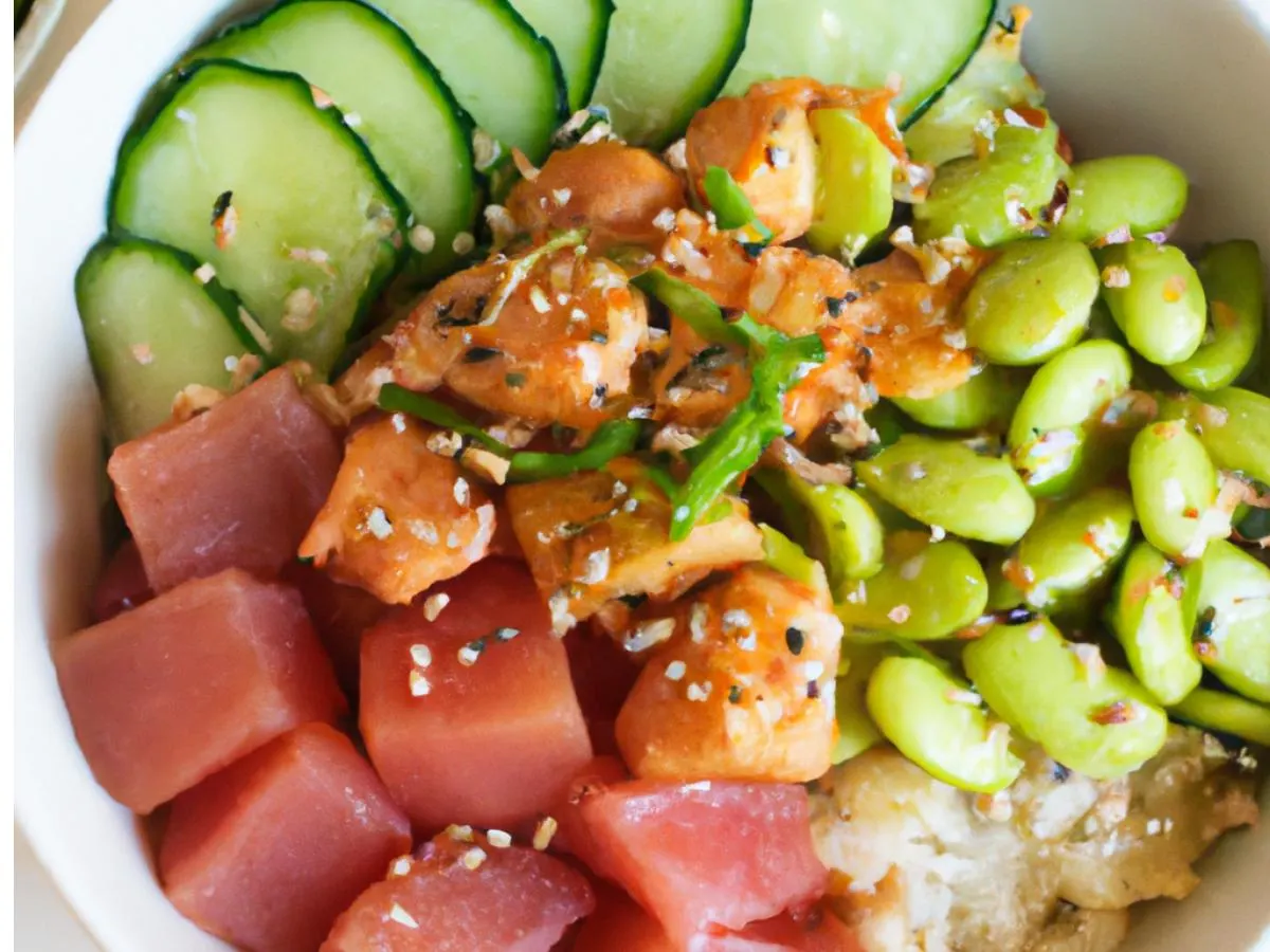Classic Tuna and Salmon Medium Rice Bowl
