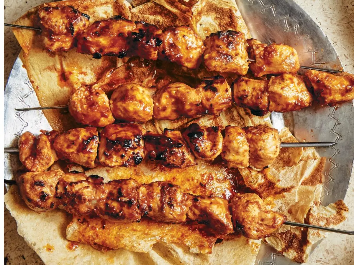 Grilled Mediterranean Chicken Skewer Grilled Mediterranean Chicken Skewer