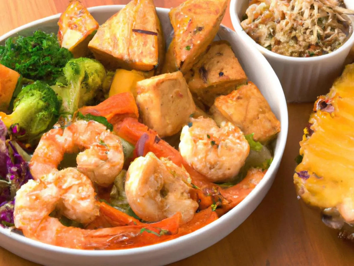 Garlic Shrimp, Corn, and Edamame Vegetable Bowl Garlic Shrimp, Corn, and Edamame Vegetable Bowl