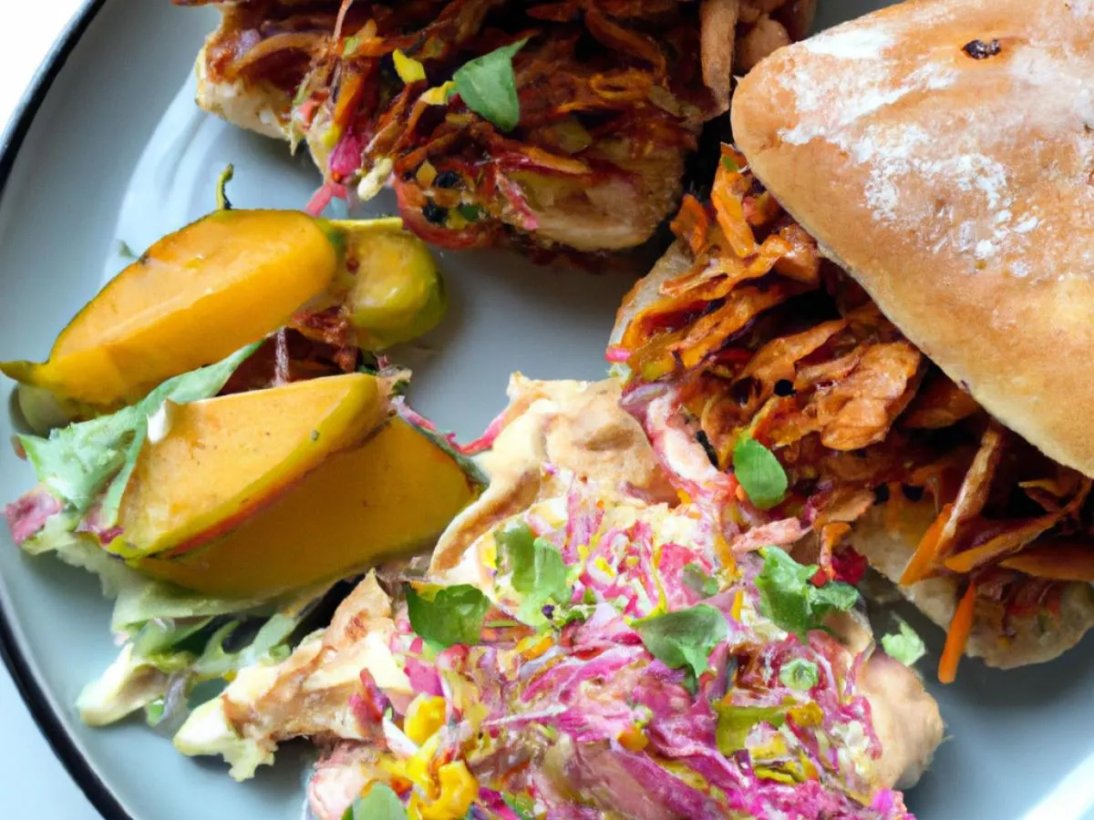 Korean BBQ Jackfruit Sandwich Boxed Lunch Korean BBQ Jackfruit Sandwich Boxed Lunch