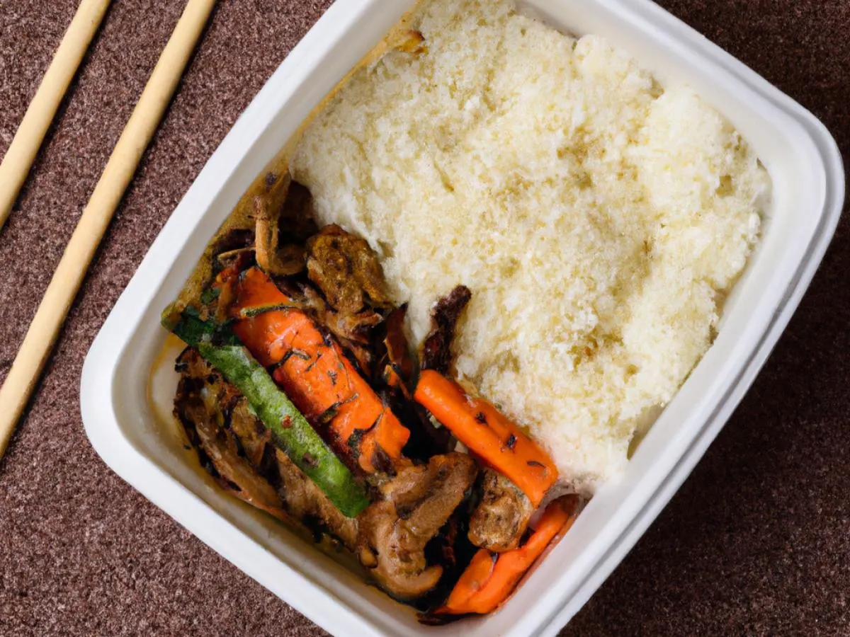 Gluten Free Garlic Chicken Bulgogi Boxed Lunch with White Rice Gluten Free Garlic Chicken Bulgogi Boxed Lunch with White Rice