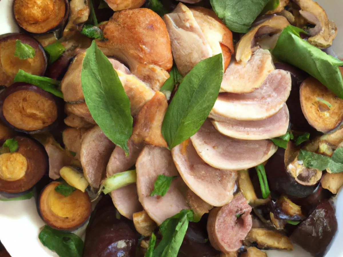 Steamed Chicken w/ Shiitake Mushroom & Chinese Sausage Steamed Chicken w/ Shiitake Mushroom & Chinese Sausage