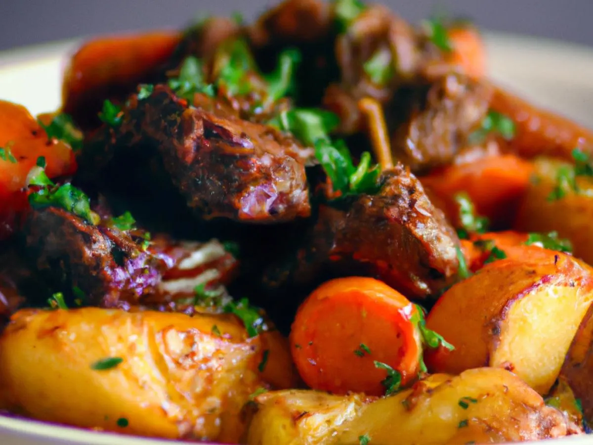 Chili Beef Stew, Garlic & Rosemary Potatoes & Spicy Honey Roasted Carrots Chili Beef Stew, Garlic & Rosemary Potatoes & Spicy Honey Roasted Carrots