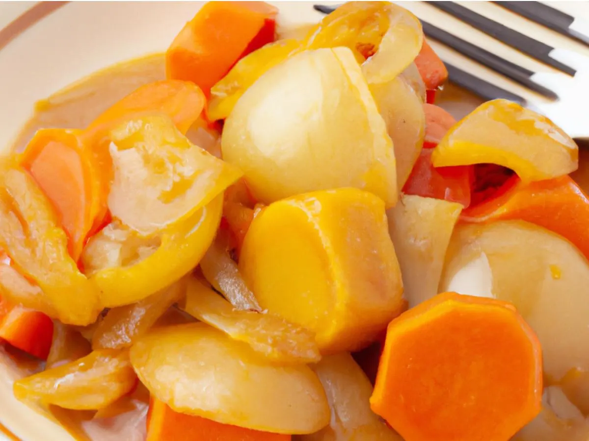 Curry onions and carrots Curry onions and carrots