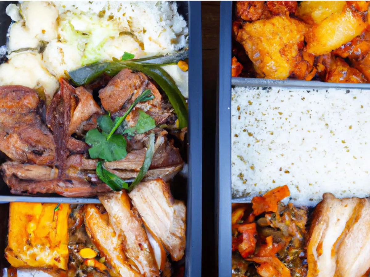 Beef Brisket with Potato Bento Box