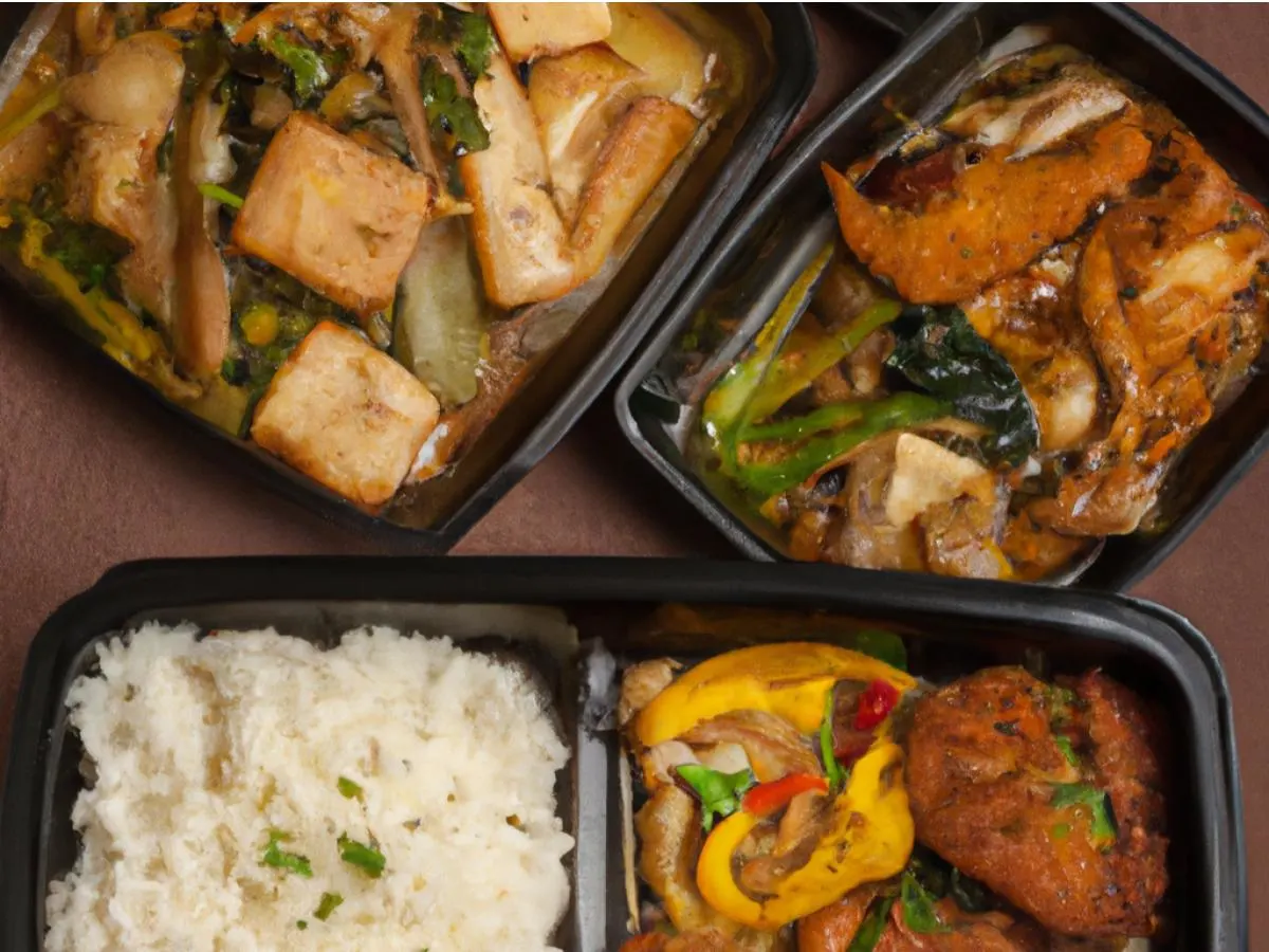 Pork Chop with Scallion Sauce Bento Box