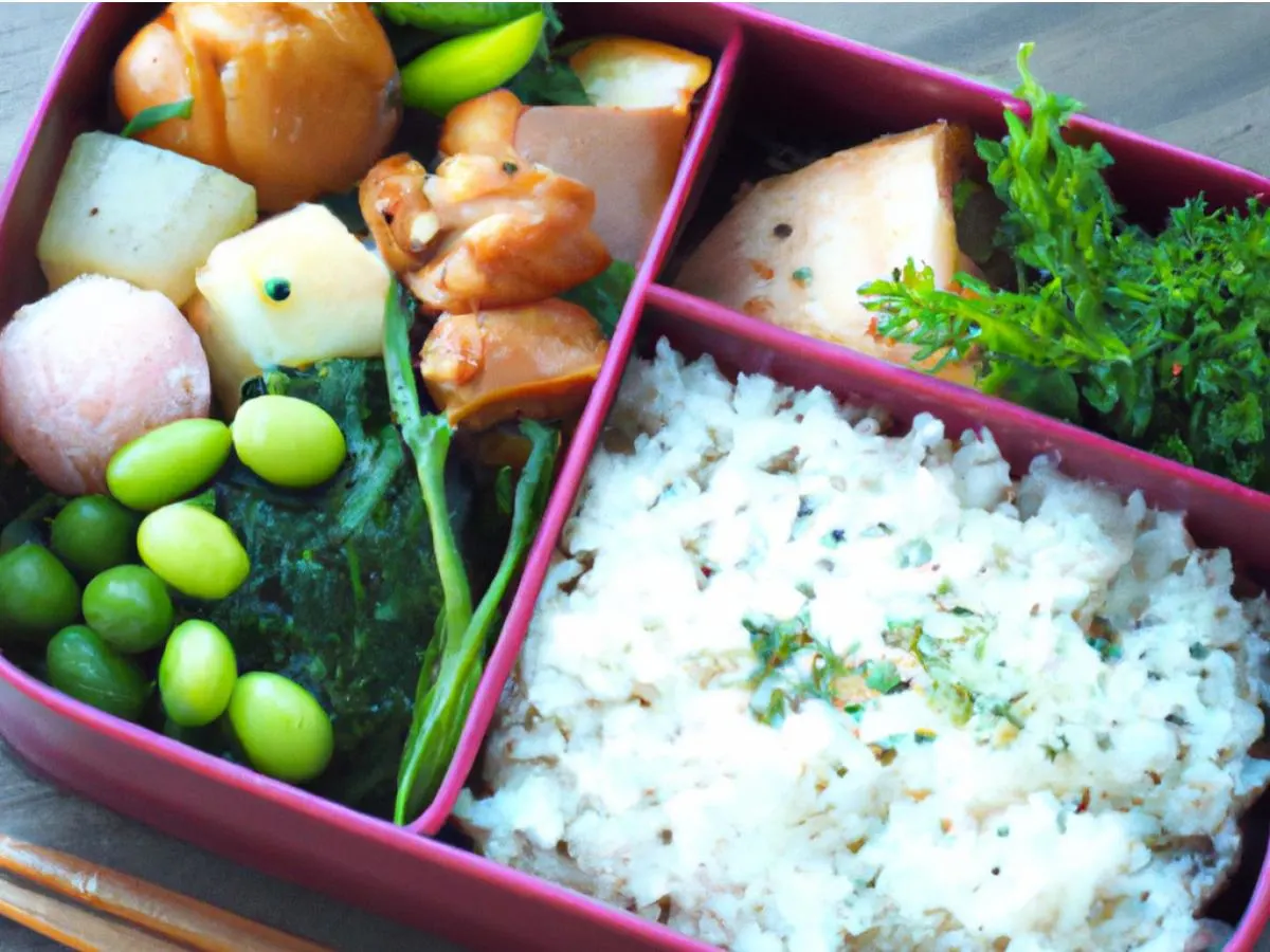 Chestnut Mock Chicken Bento Box