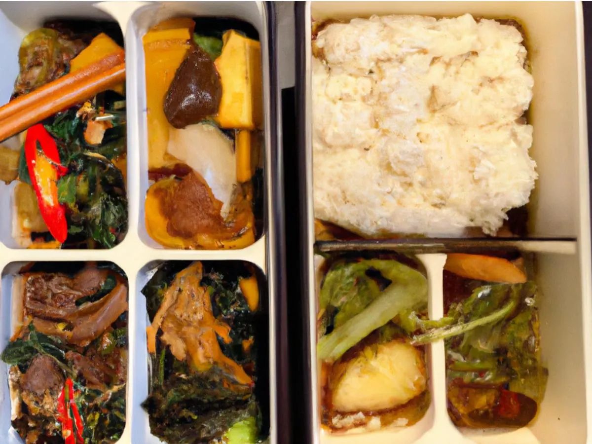 Beef with Spicy Pickles Bento Box