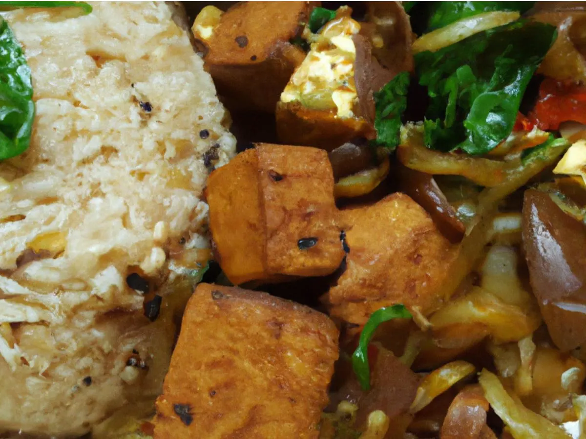 Spicy Twice Cooked Tofu Bento Box
