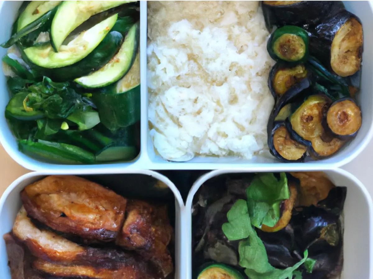 Black Bean Fish Fillets Bento Box