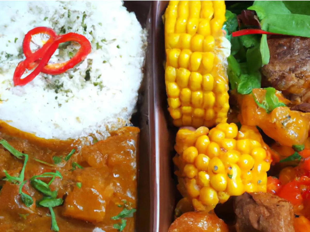 Curry Beef Brisket with Potato Bento Box