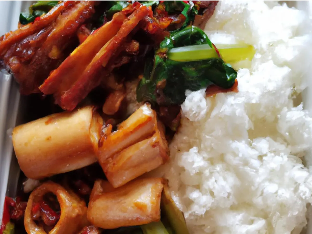 Spicy Kung Pao Squids Bento Box