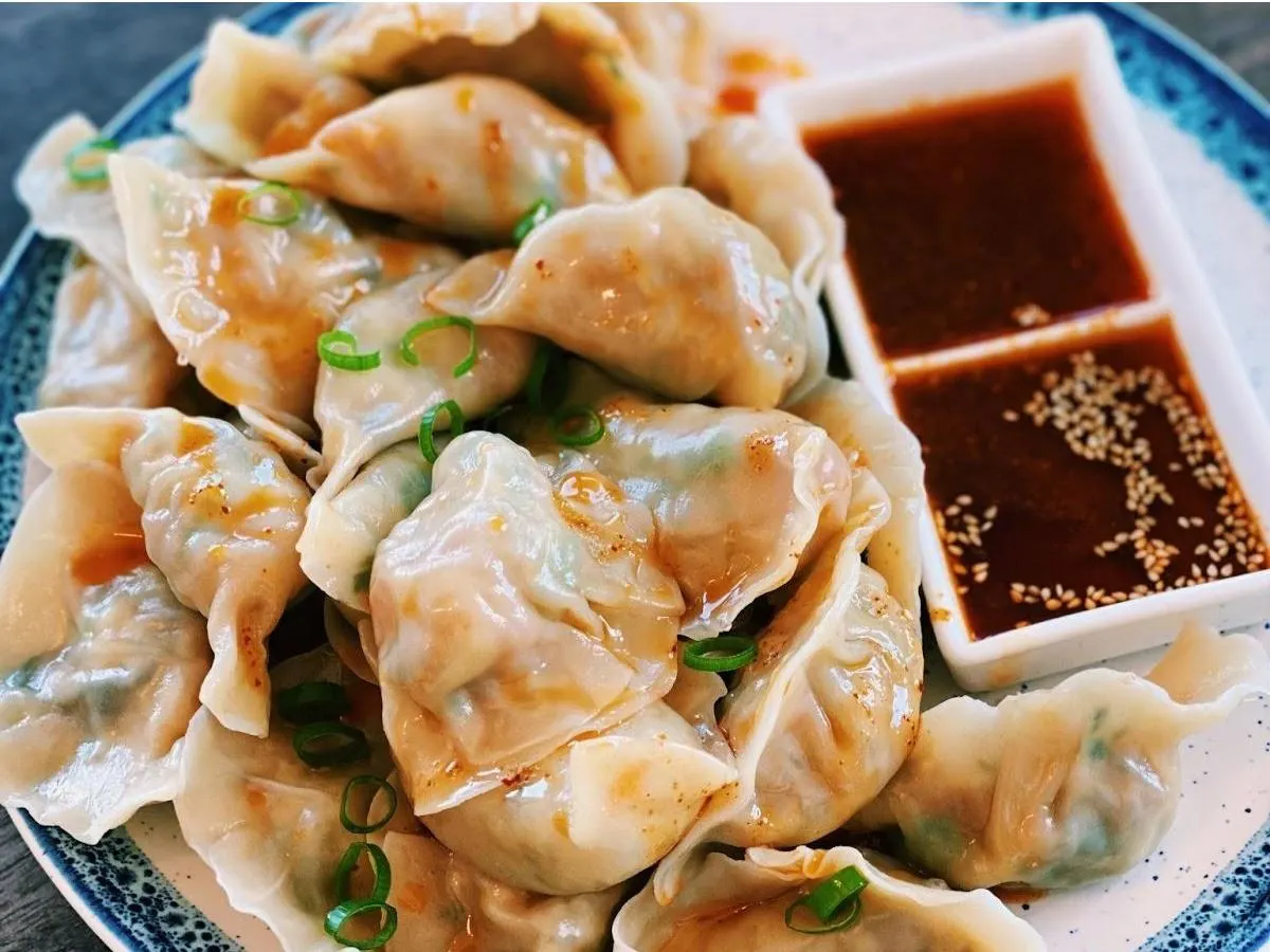 Red Chili Veggie Dumplings