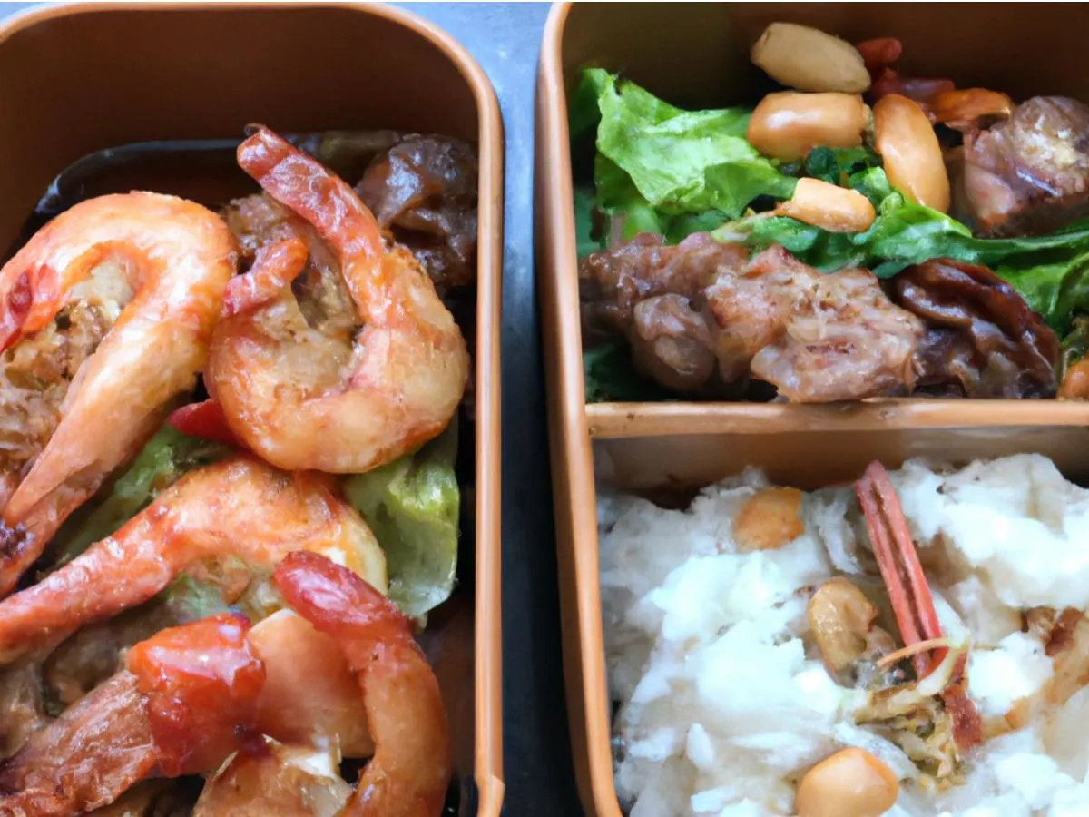 Smoked Pork with Celtuce|Walnut Prawns|Tofu with Salty Yolk|Seasonal Greens