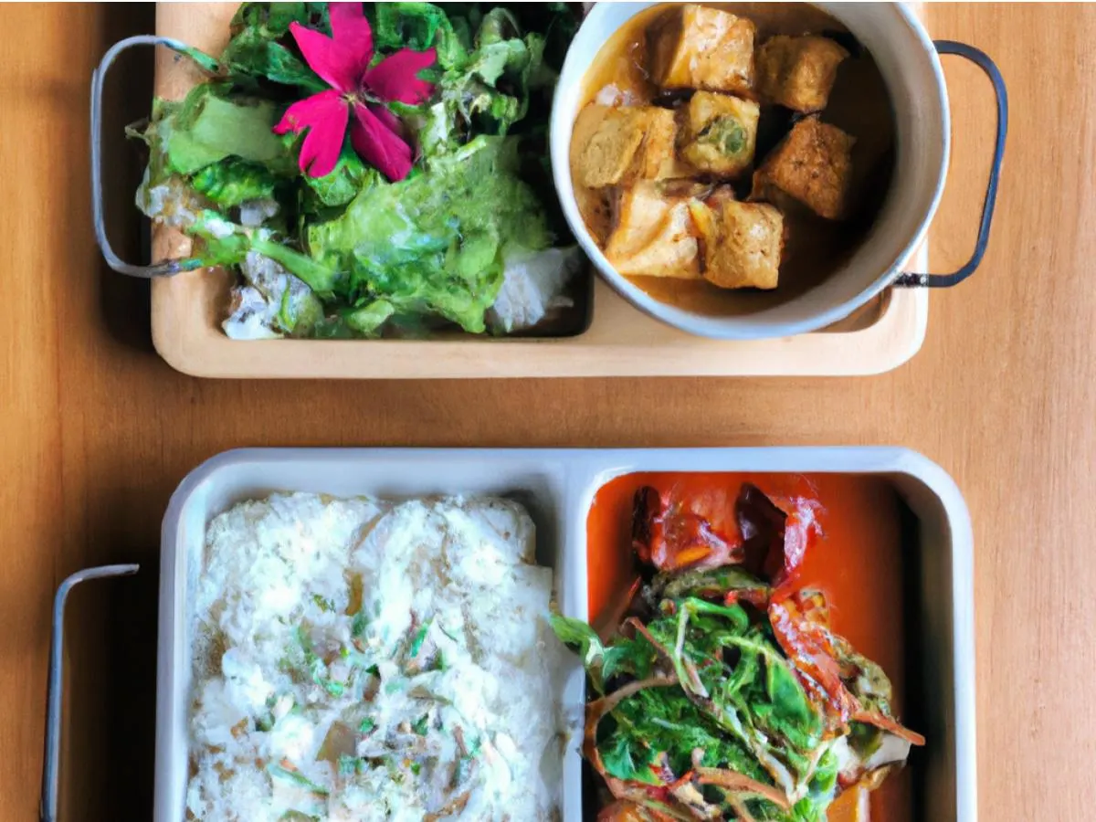 Salt & Pepper Tofu|Tomato Egg Flower|Seasonal Greens