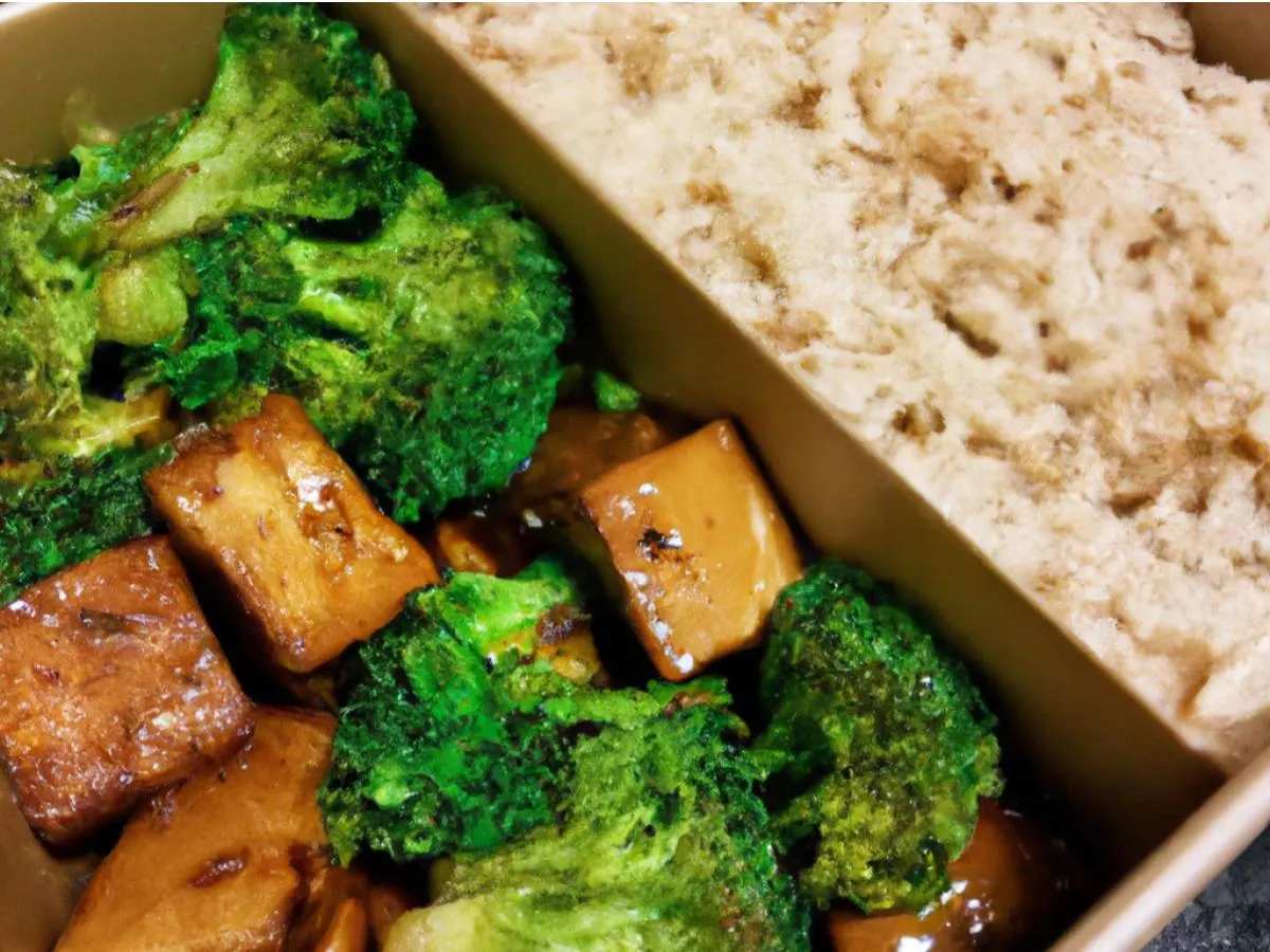Teriyaki Tofu Boxed Lunch with Brown Rice Teriyaki Tofu Boxed Lunch with Brown Rice