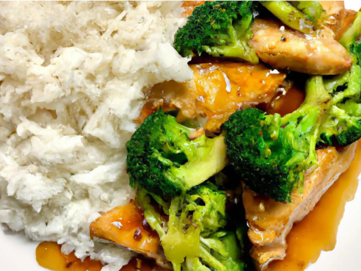 Honey Yuzu Chicken and Broccoli over Jasmine Rice Honey Yuzu Chicken and Broccoli over Jasmine Rice